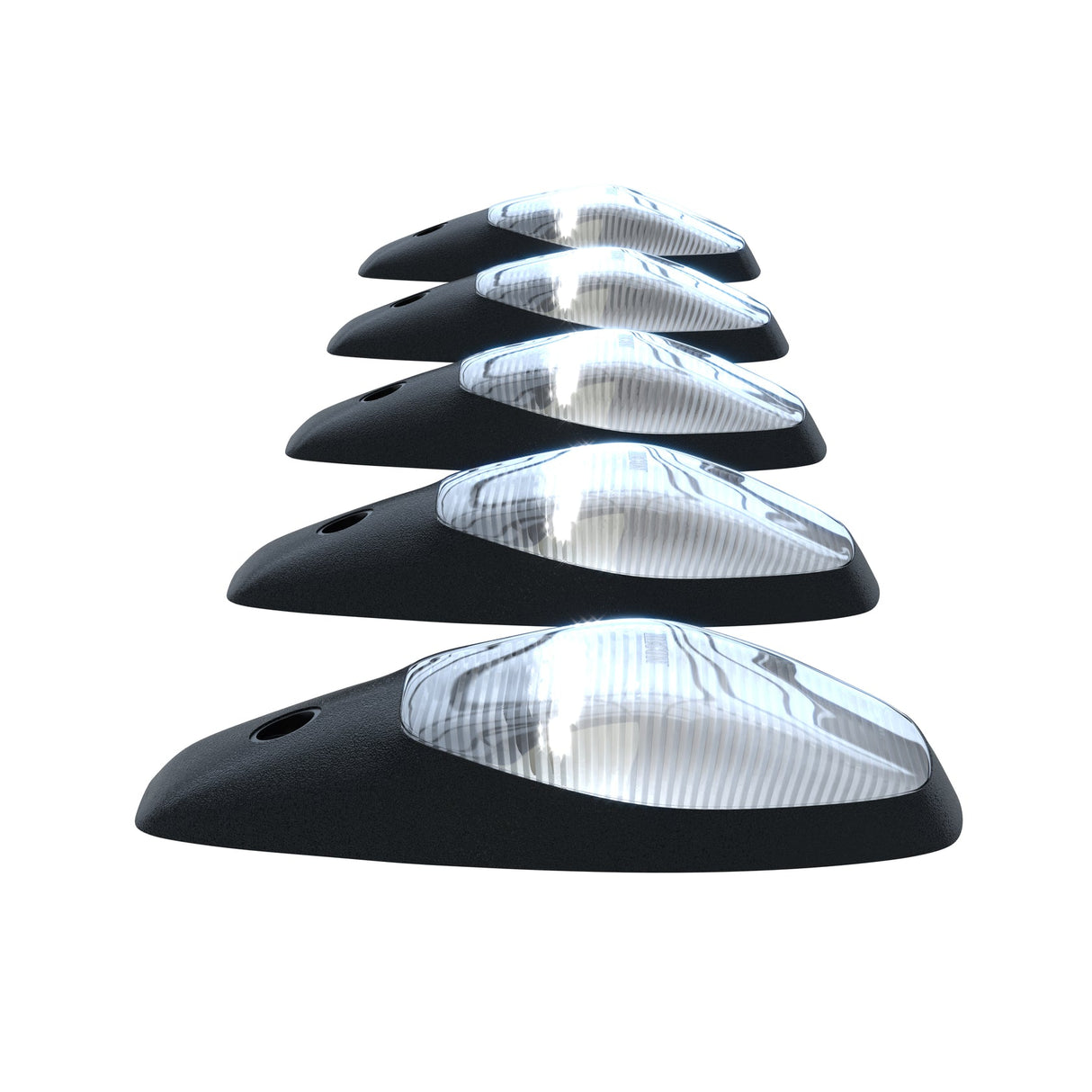 2019-2025 Ram HD 2WAY Smoked White Amber LED Roof Cab Lights