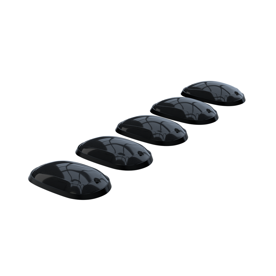 2003-2018 Dodge Ram HD 2500 3500 2WAY Smoked White Amber LED Roof Cab Lights