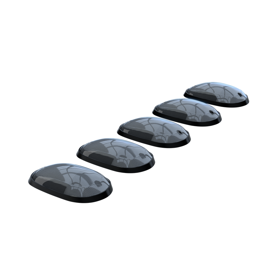 2003-2018 Dodge Ram HD 2500 3500 2WAY Smoked White Amber LED Roof Cab Lights