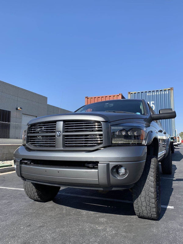 2006-2009 Dodge Ram NOVA-Series LED Projector Headlights - Alpha Black - AutoLEDTech.com