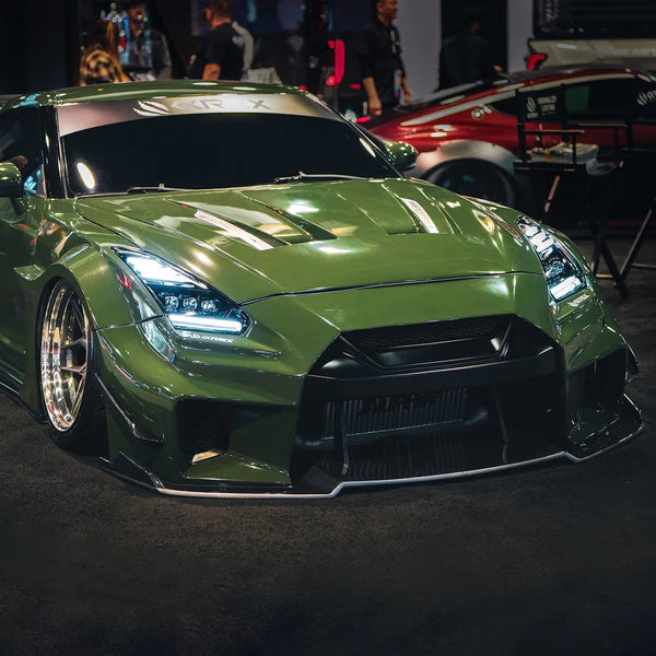 2009-2025+ Nissan GTR NOVA-Series LED Projector Headlights Alpha-Black