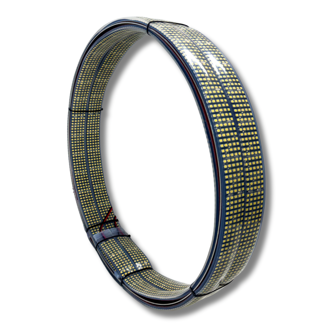 20 Row Pure White LED Wheel Ring Lights Kit