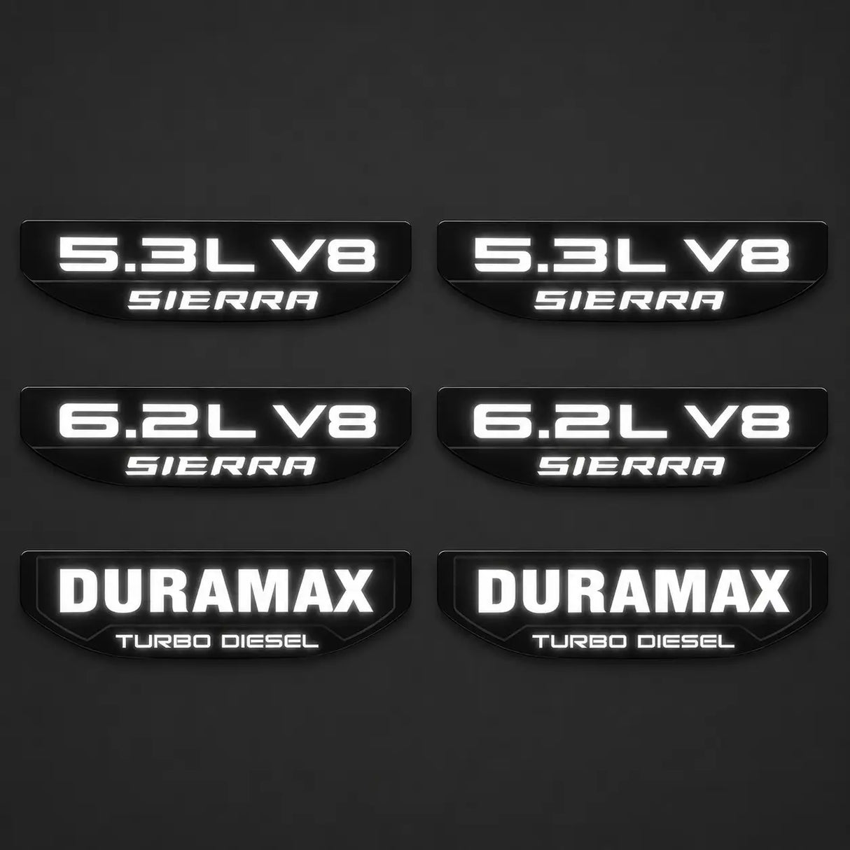 2019-2026 GMC Sierra 1500 Illuminated Fender Badge - AutoLEDTech.com