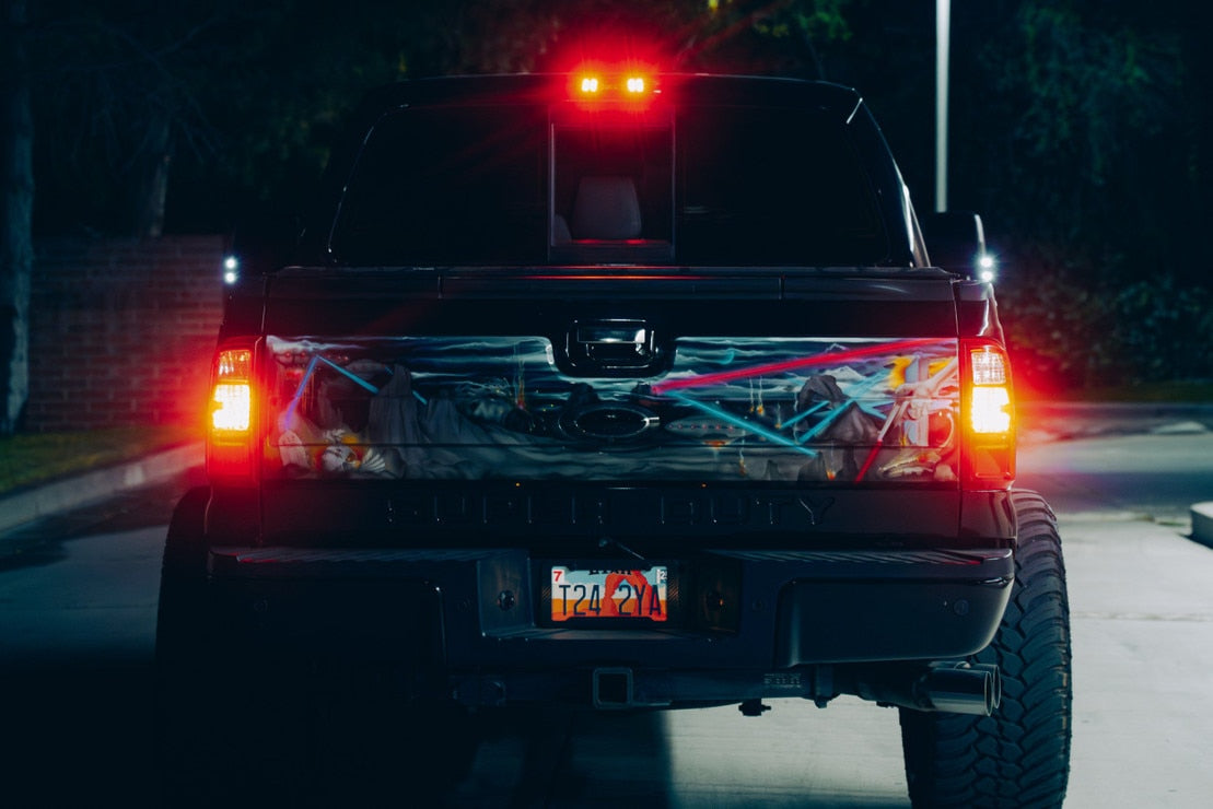 1999-2016 Ford F250 F350 Super Duty Smoked LED 3rd Brake Light