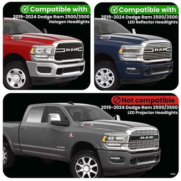 2019-2024 Ram HD DRL/Parking/Turn Headlight Power Harness