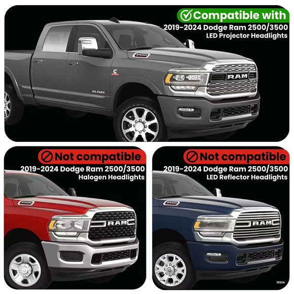 2019-2024 Ram HD DRL/Parking/Turn Headlight Power Harness