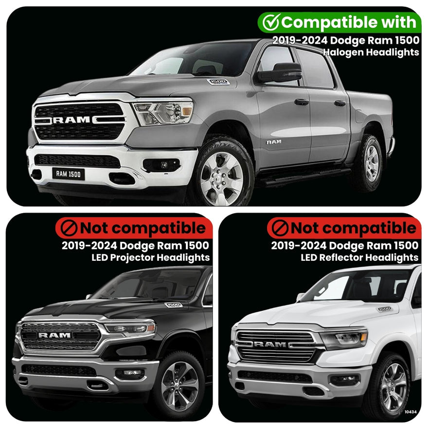 2019-2026+ Ram 1500/TRX DRL/Parking/Turn Headlight Power Harness - AutoLEDTech.com