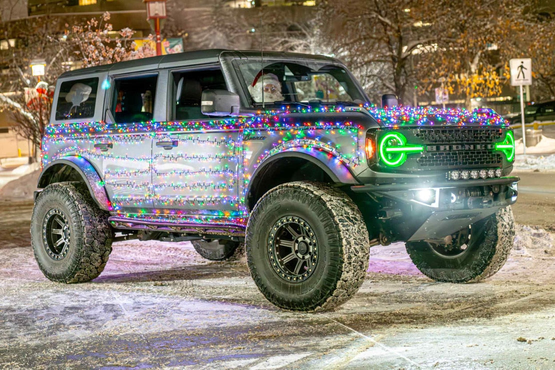 2021-2025+ Ford Bronco RGB LED Color-Changing DRL Headlight Assemblies