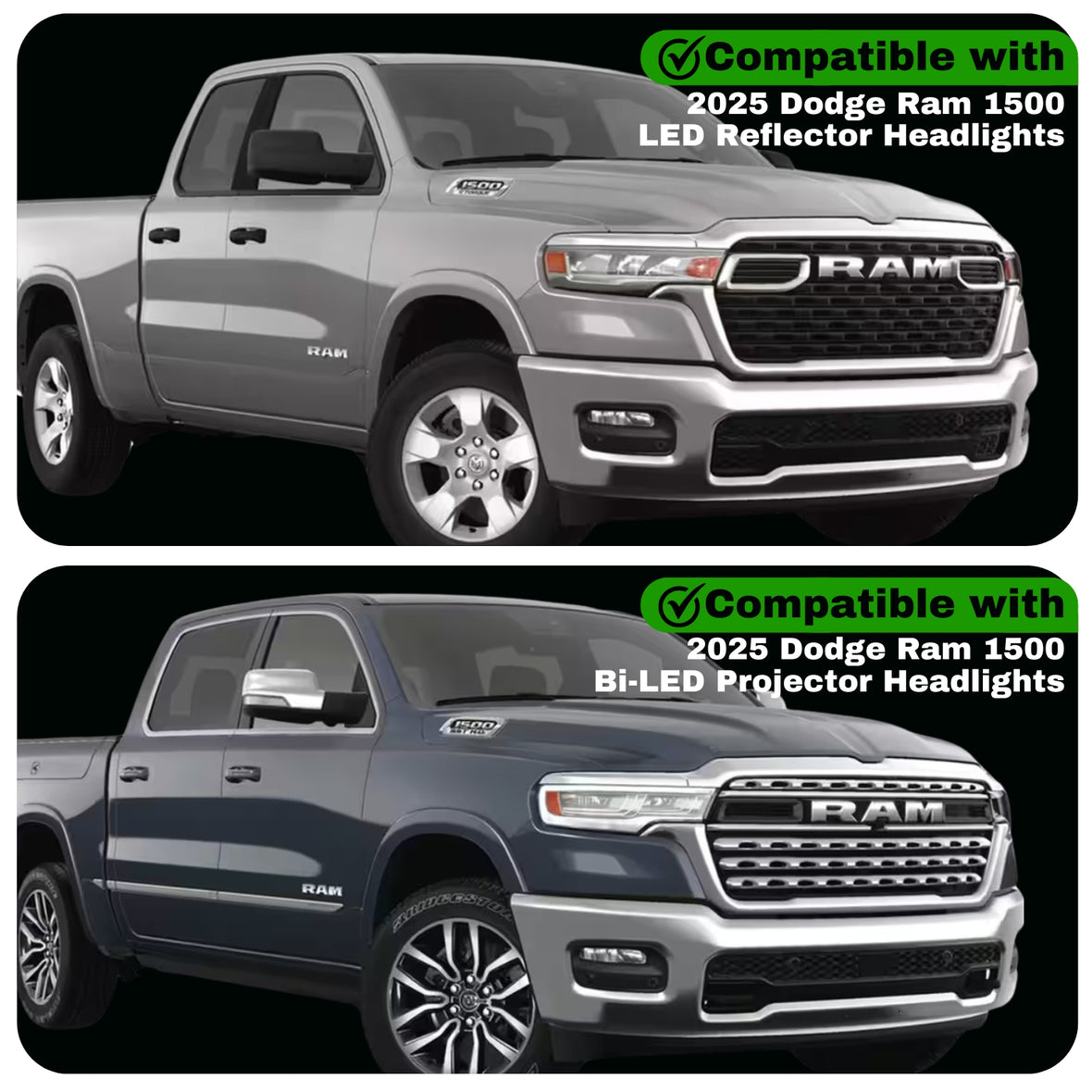 2019-2026+ Ram 1500/TRX DRL/Parking/Turn Headlight Power Harness - AutoLEDTech.com