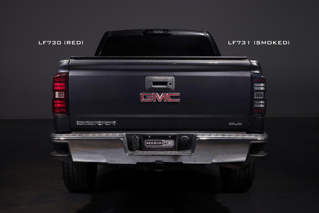 2014-2019 GMC Sierra 1500 2500 Red Smoked LED Tail Lights - Fits all models