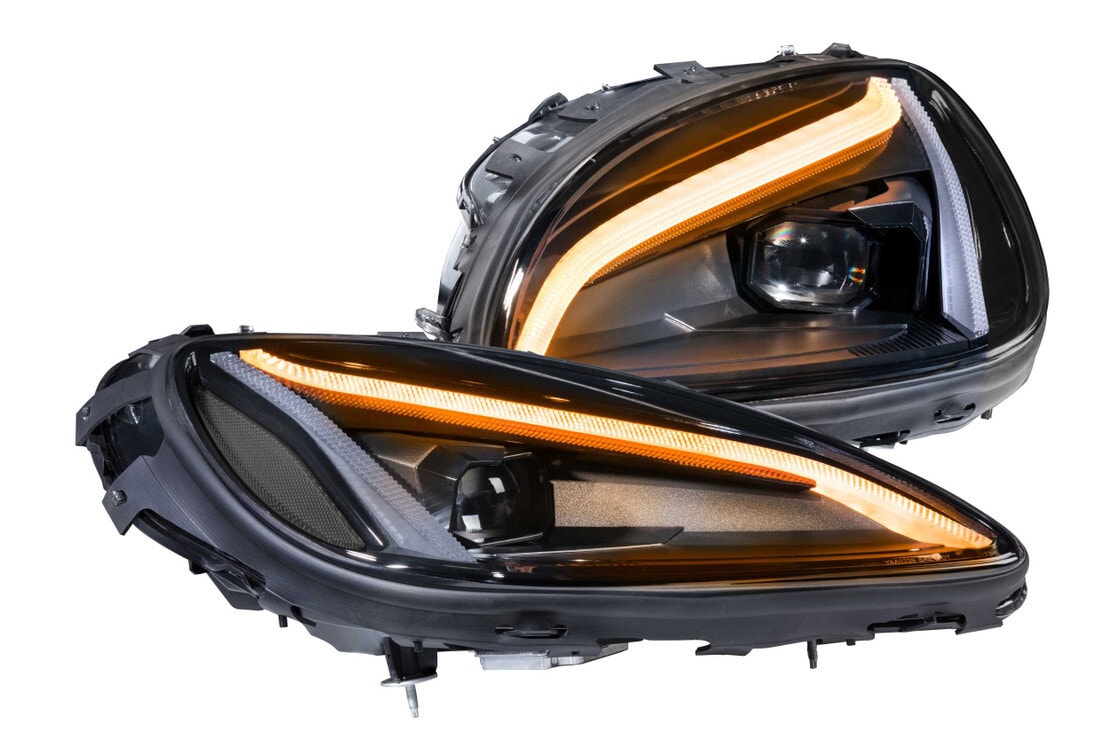 2005-2013 Chevrolet C6 Corvette XB LED DRL Projector Headlights - C8 Design