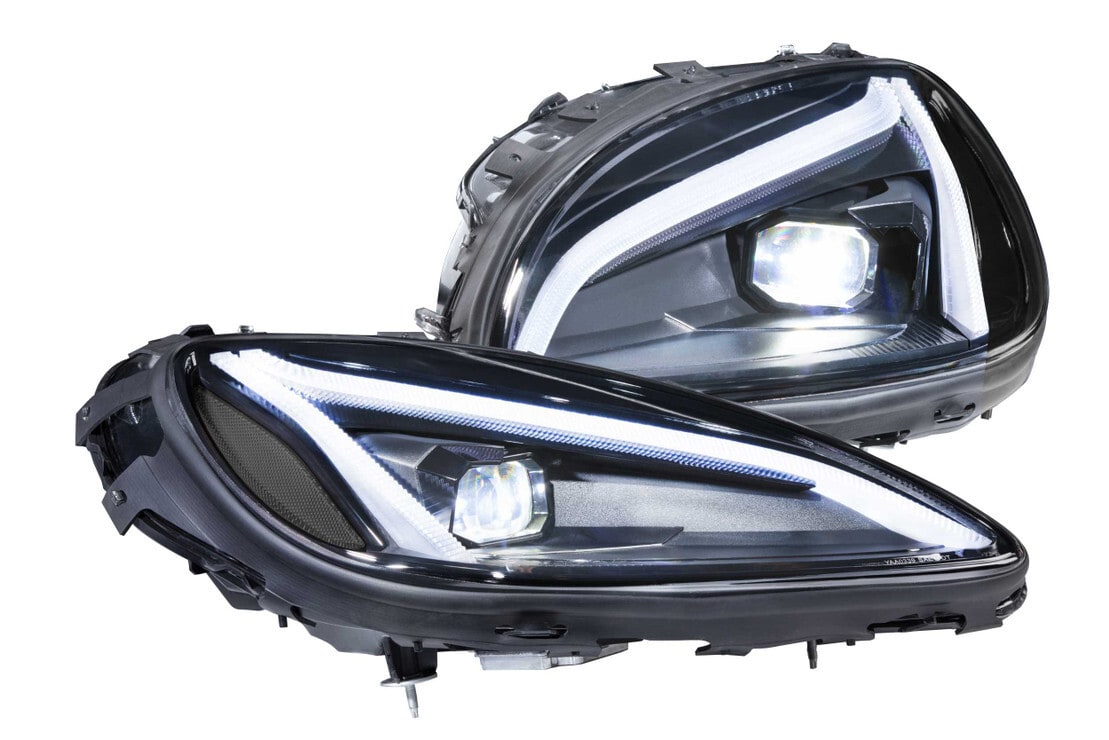 2005-2013 Chevrolet C6 Corvette XB LED DRL Projector Headlights - C8 Design