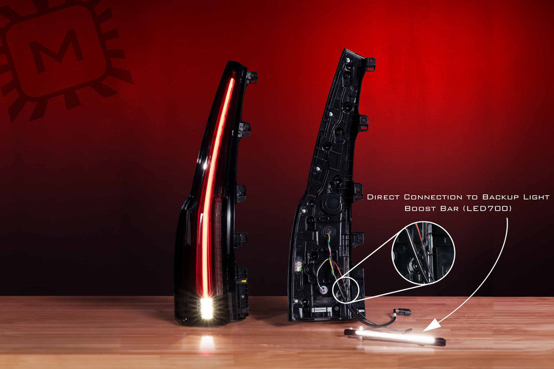 2015-2020 Chevrolet Tahoe Suburban Smoked XB LED Tail Lights Assemblies - Fits all models