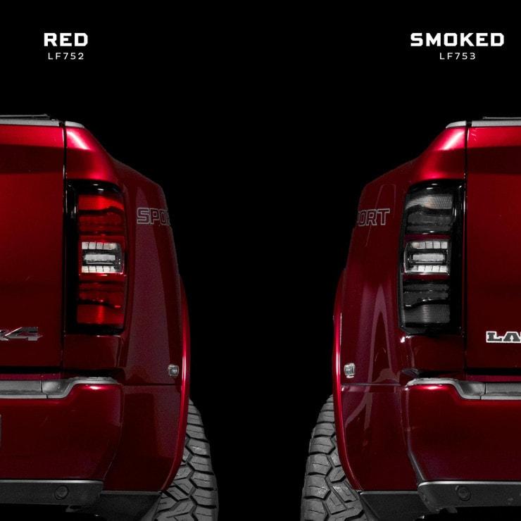 2019-2024 Ram HD 2500 Red Smoked XB LED Tail Lights