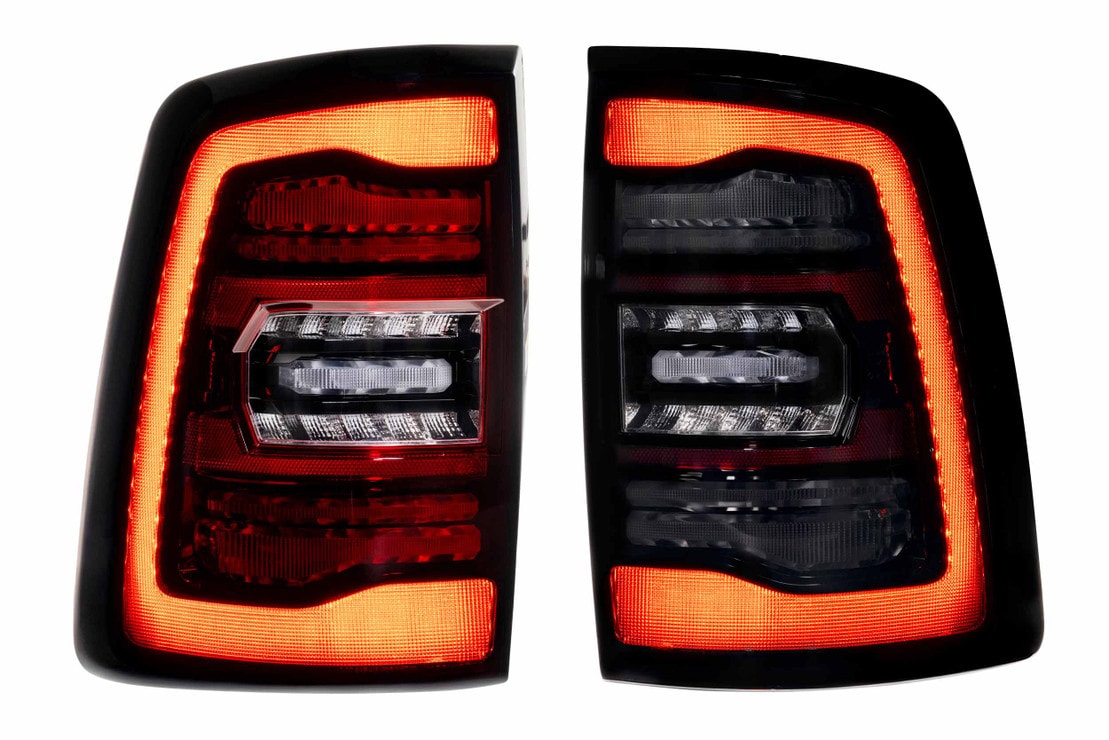 2019-2024 Ram HD 2500 Red Smoked XB LED Tail Lights