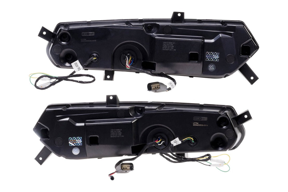 2014-2019 C7 Corvette Red Smoked XB LED Tail Lights Assemblies