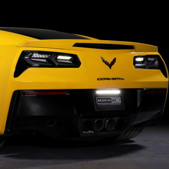 2014-2019 C7 Corvette Red Smoked XB LED Tail Lights Assemblies - AutoLEDTech.com