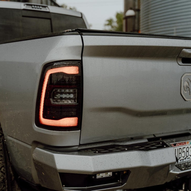 2019-2024 Ram HD 2500 Red Smoked XB LED Tail Lights - AutoLEDTech.com