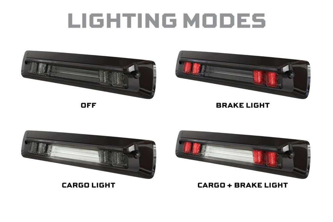 2015-2025+ Chevy Colorado Smoked LED 3rd Brake Light