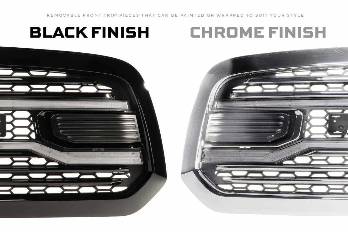 2013-2018 Dodge Ram White Amber LED DRL XBG Grill Light Assembly