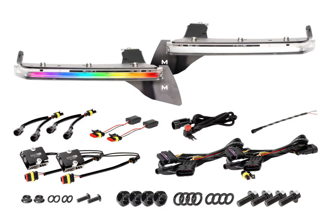 2020+ Jeep JL JT Wrangler Gladiator RGB LED Fender Flare Chop Kit