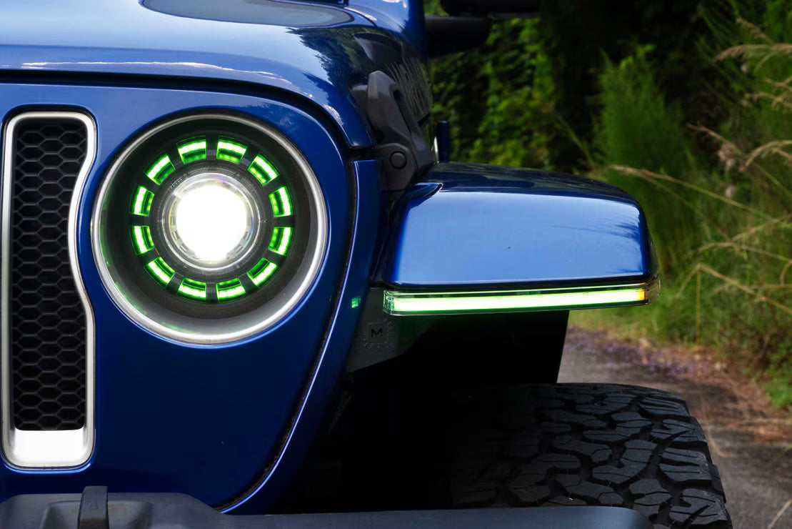 2020+ Jeep JL JT Wrangler Gladiator RGB LED Fender Flare Chop Kit