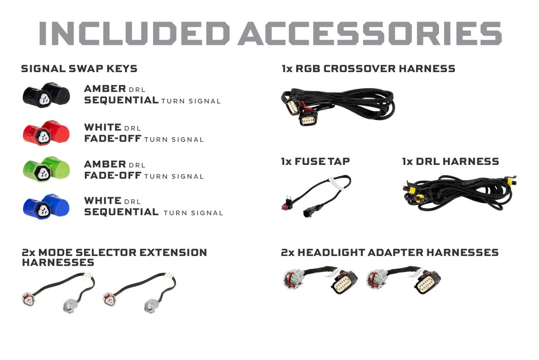 2009-2021 Nissan 370z XRGB EVO LED DRL Projector Headlights