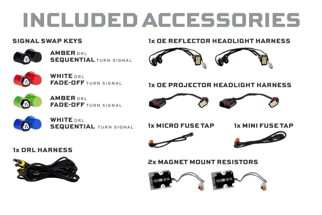 2009-2018 Dodge Ram XB EVO LED DRL Projector Headlights