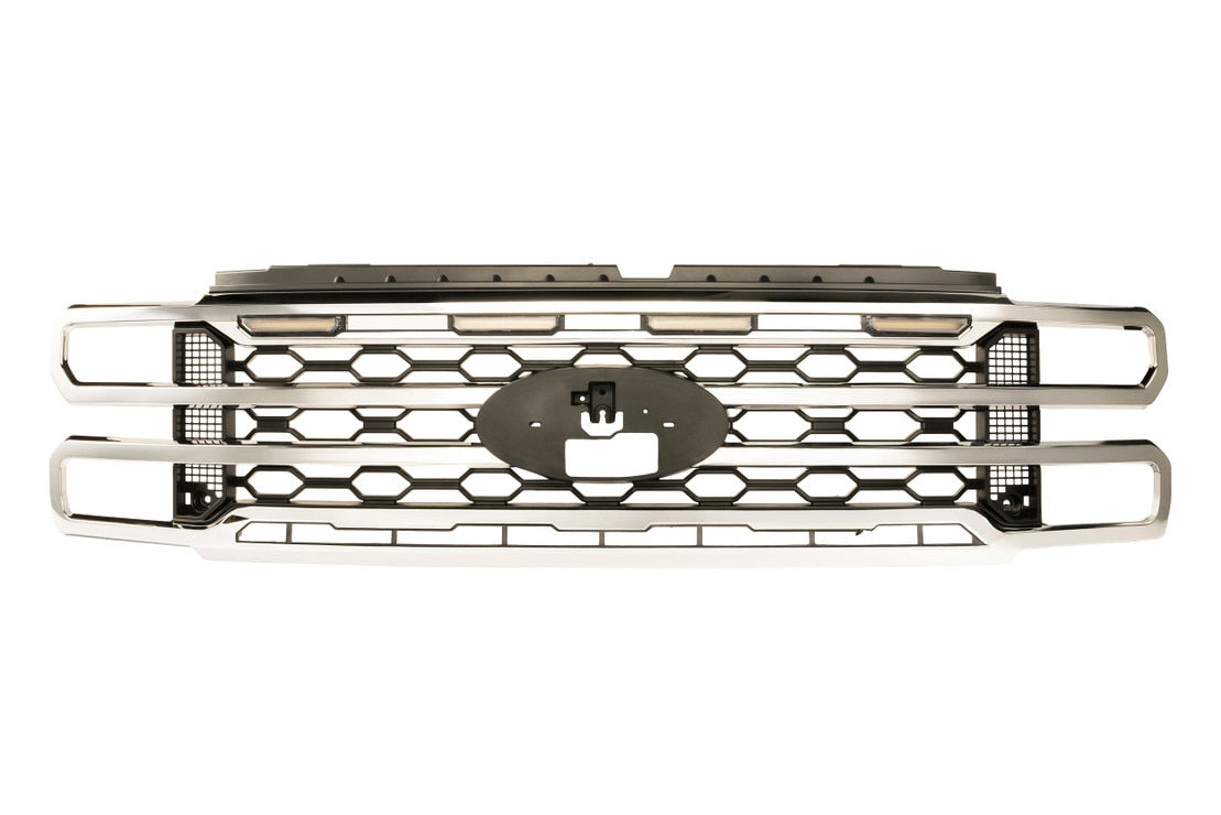 2023-2026+ Ford Super Duty White Amber LED XBG Grill Light Assembly - AutoLEDTech.com