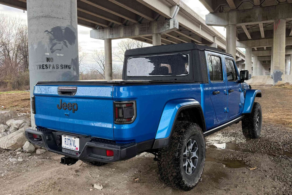 2020-2026+ Jeep Gladiator JT Smoked XB LED Tail Lights - Low Profile - AutoLEDTech.com