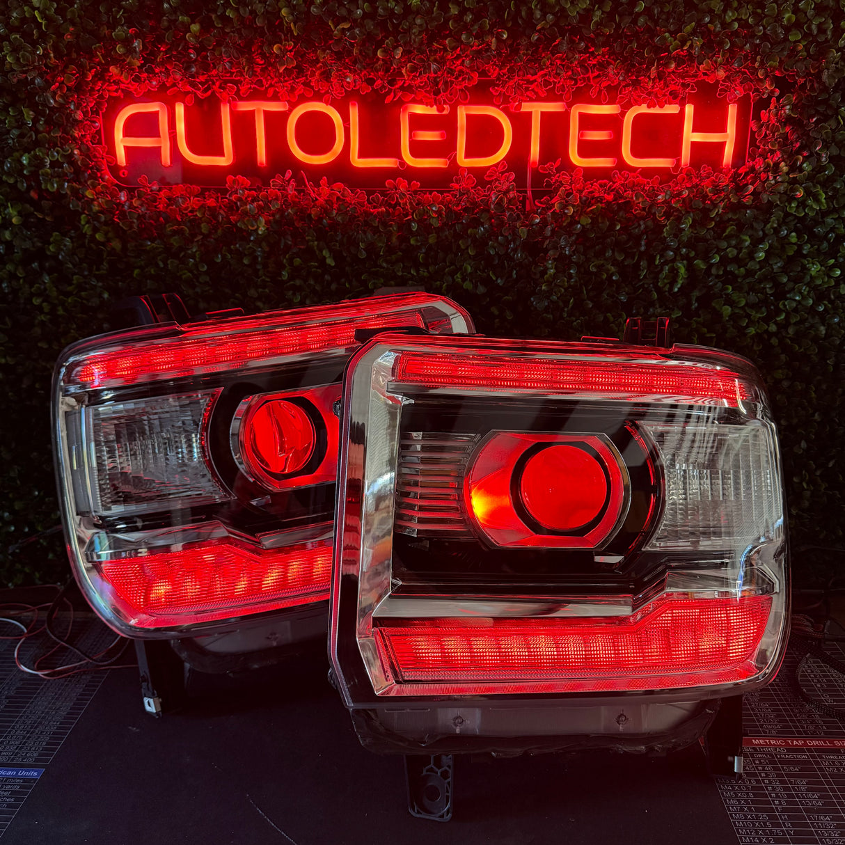 2014-2019 GMC Sierra HD RGBW Flow Series LED DRL Headlights