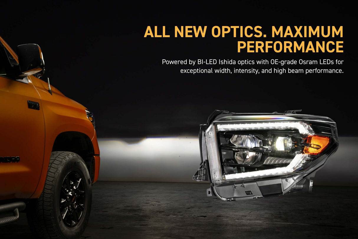 14-21 Toyota Tundra Morimoto XB Evo Hybrid LED Headlights - AutoLEDTech.com