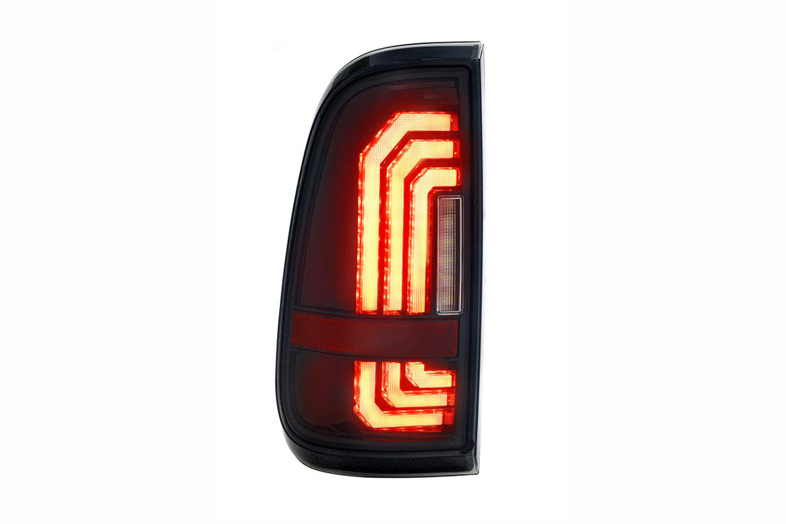 1999-2016 Ford F250 F350 Super Duty Red Smoked LED Tail Lights - AutoLEDTech.com