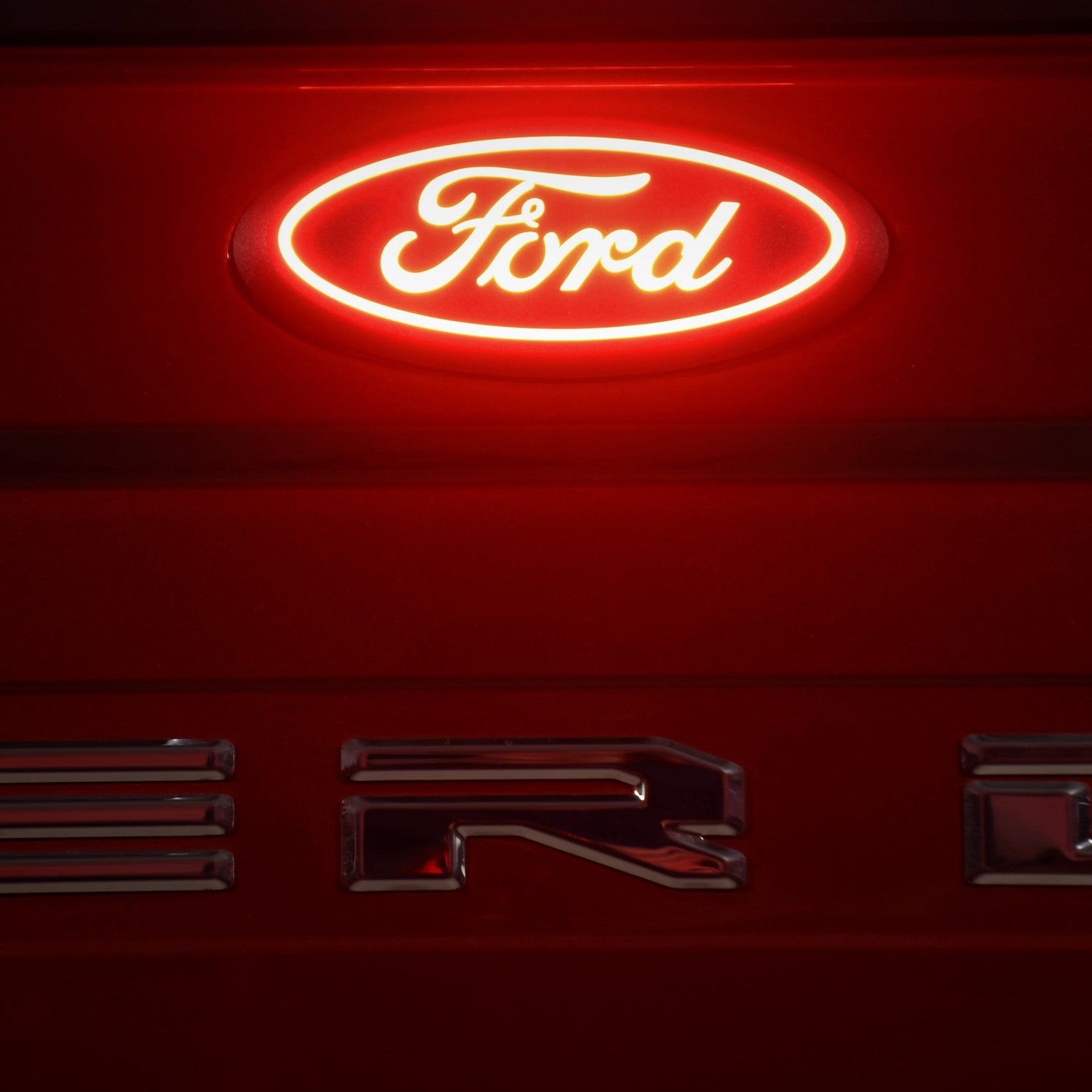 19-26+ Ford Ranger Illuminated Red LED Ford Rear Tailgate Emblem Logo - ANIMATED STARTUP