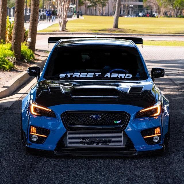 2000-2021 STI RGBW Flow Series LED Badge Emblem - Lit Logos - AutoLEDTech.com