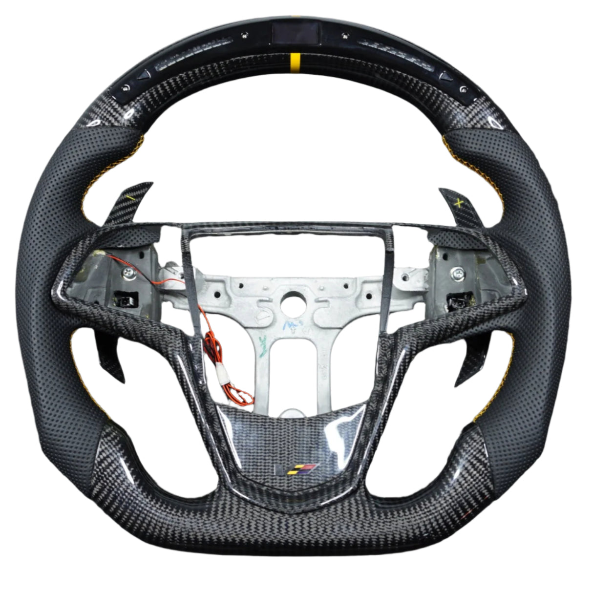 2013-2020 Cadillac CTS/ATS Carbon Fiber LED Steering Wheel - AutoLEDTech.com