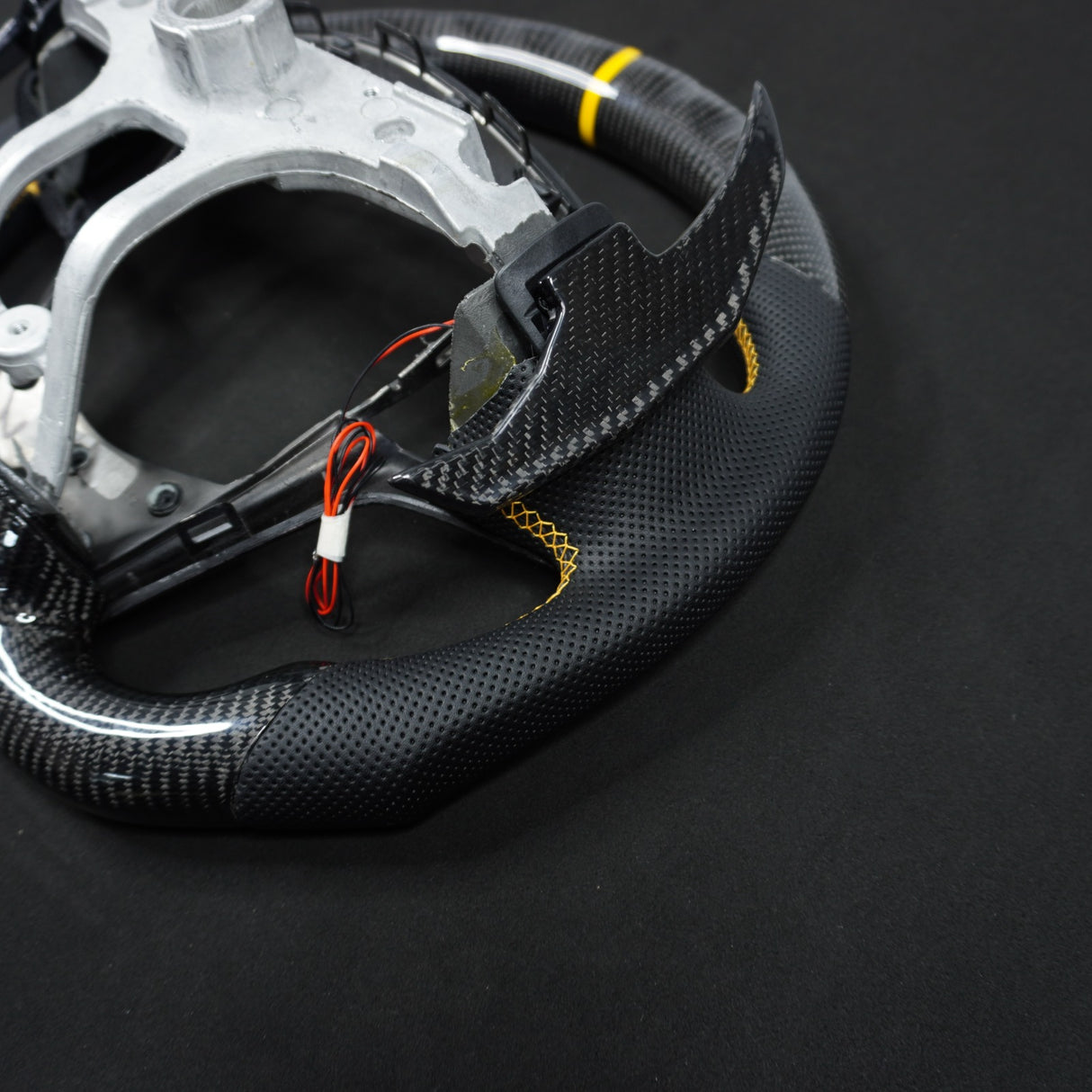 2013-2020 Cadillac CTS/ATS Carbon Fiber LED Steering Wheel - AutoLEDTech.com