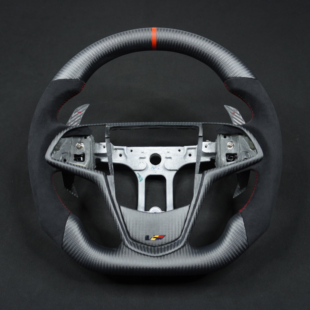 2013-2020 Cadillac CTS/ATS Carbon Fiber LED Steering Wheel - AutoLEDTech.com