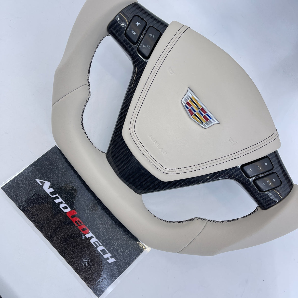2003-2007 Cadillac CTS XLR STS Carbon Fiber Steering Wheel - AutoLEDTech.com