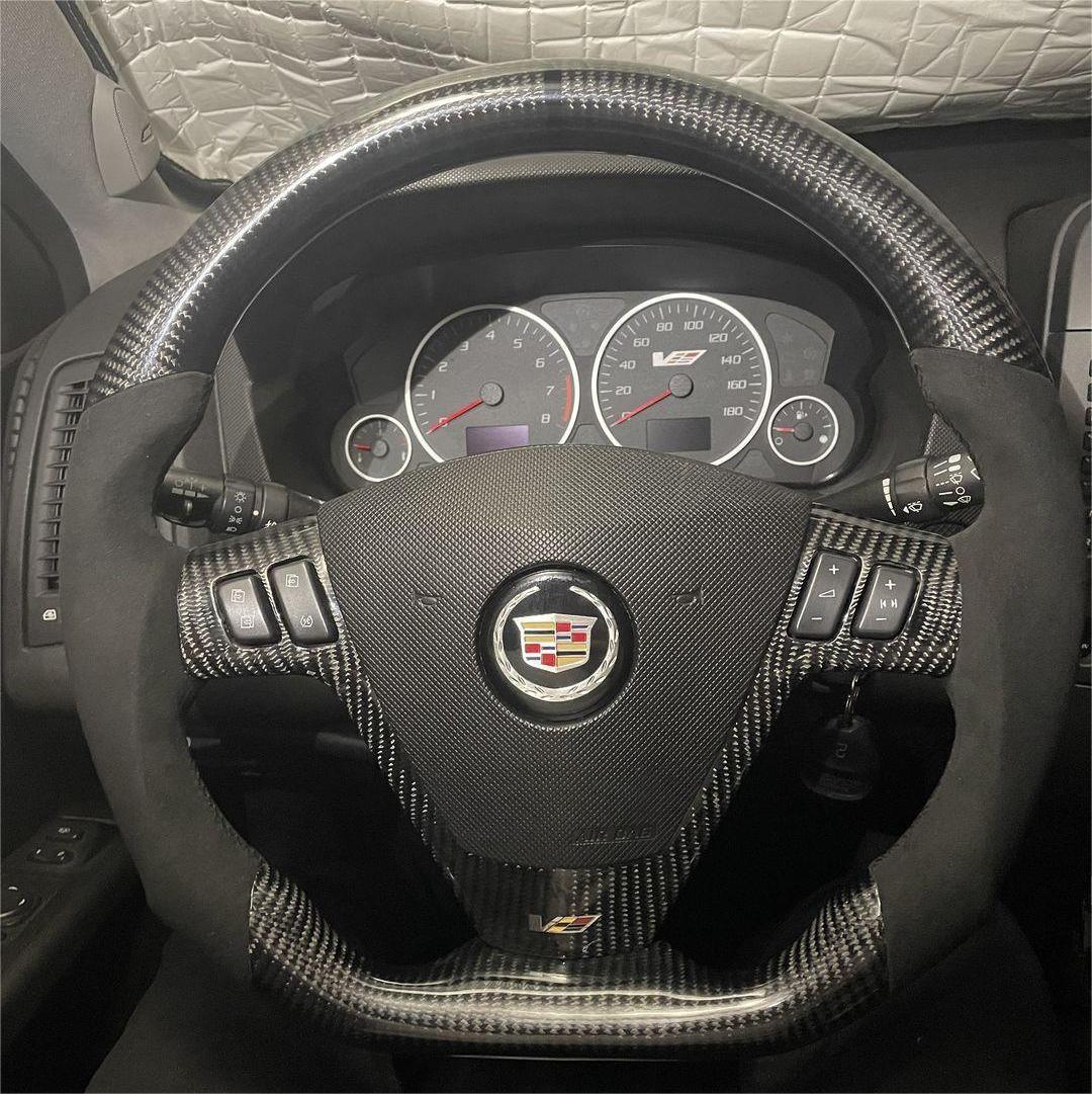 2003-2007 Cadillac CTS XLR STS Carbon Fiber Steering Wheel - AutoLEDTech.com