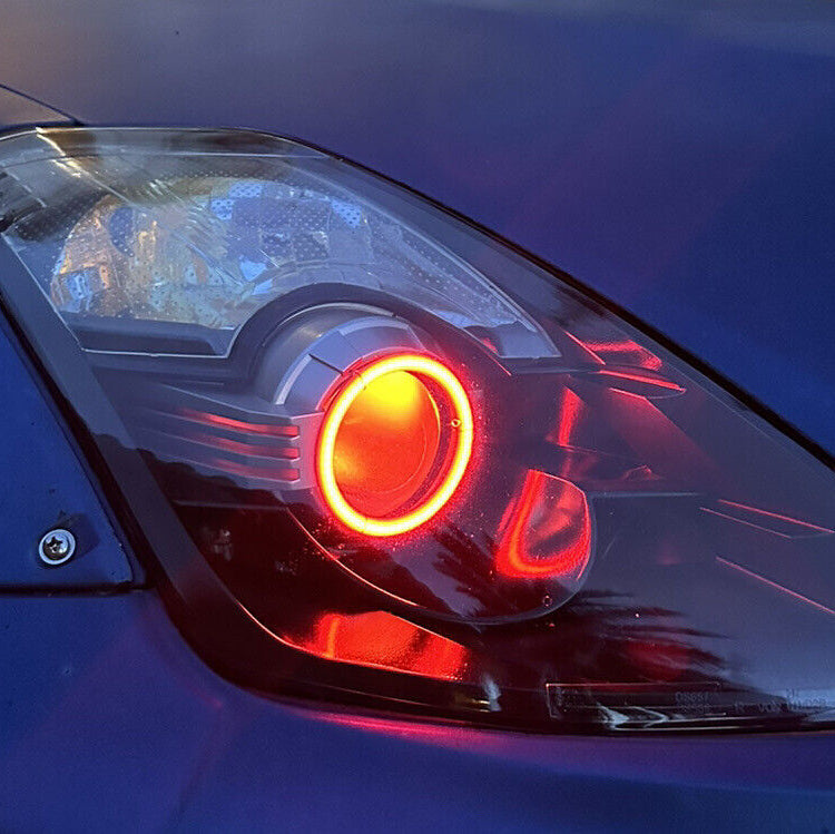 2003-2009 Nissan 350z RGBW Flow Series LED Halo DRL Kit - AutoLEDTech.com