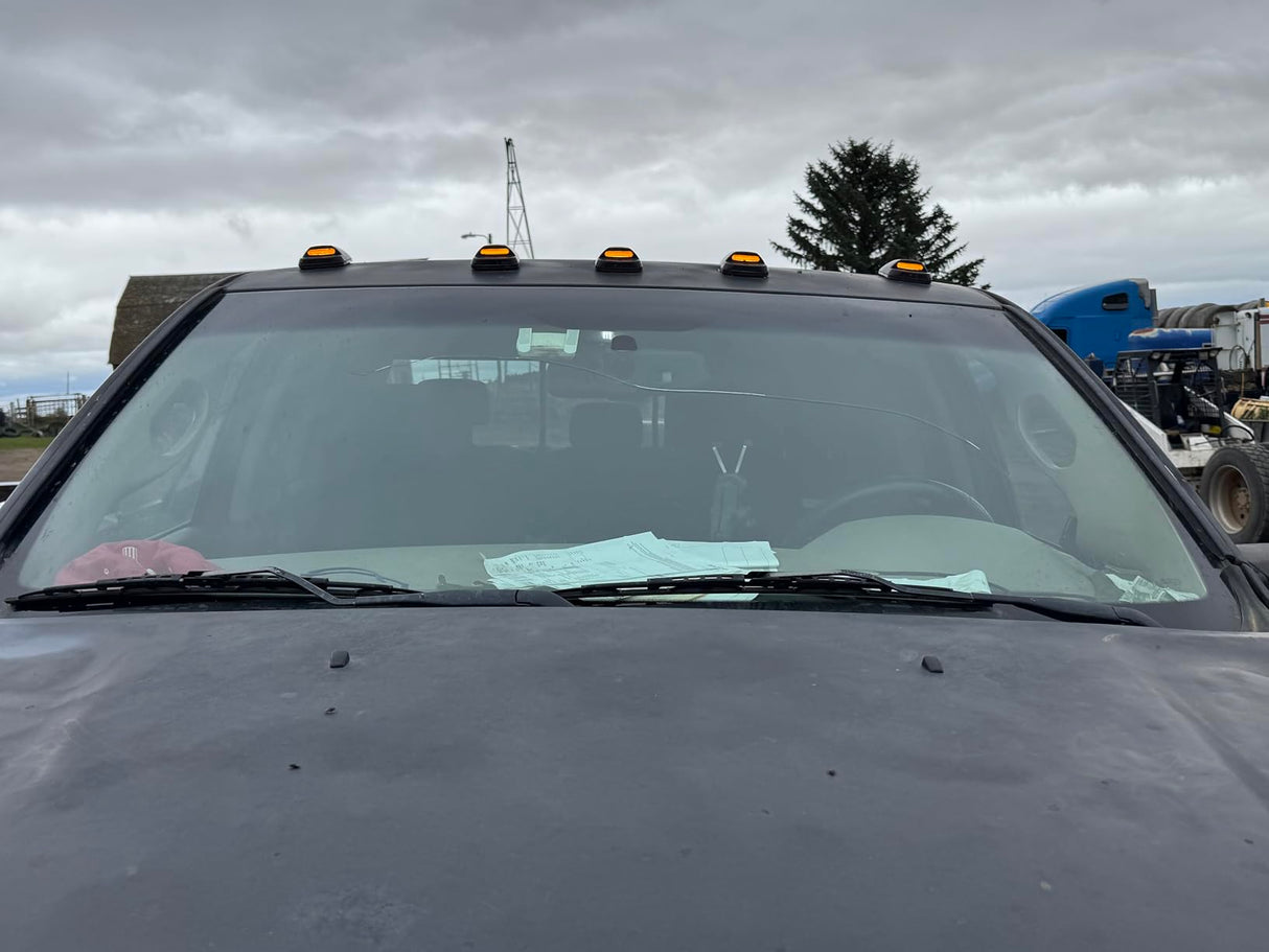 2003-2018 Dodge Ram HD Smoked White Amber Slim-Line LED Roof Cab Lights - AutoLEDTech.com
