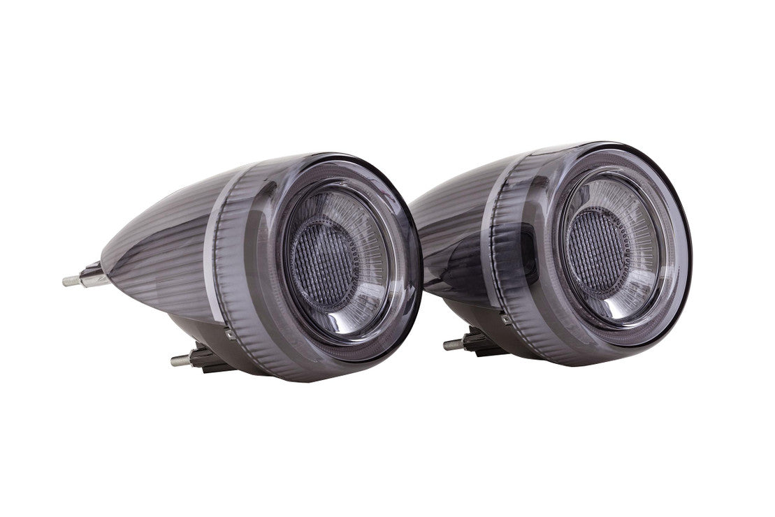 2005-2010 Ferrari F430 Red Smoked LED Tail Light Assemblies - Plug & Play - AutoLEDTech.com