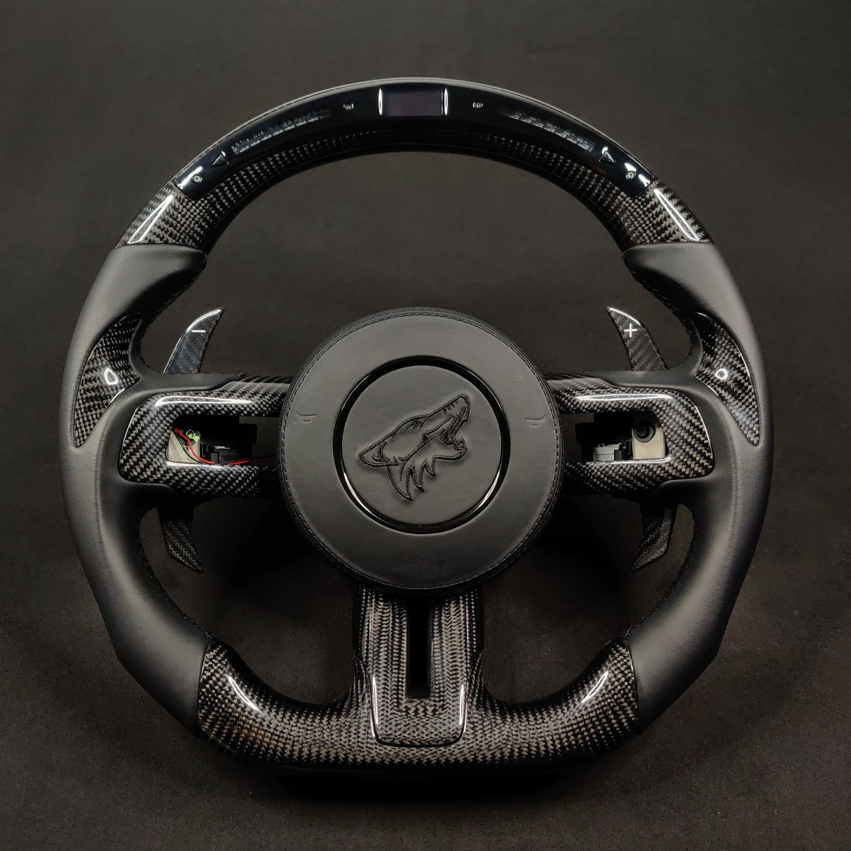 2005-2014 Ford Mustang Carbon Fiber Steering Wheel - AutoLEDTech.com