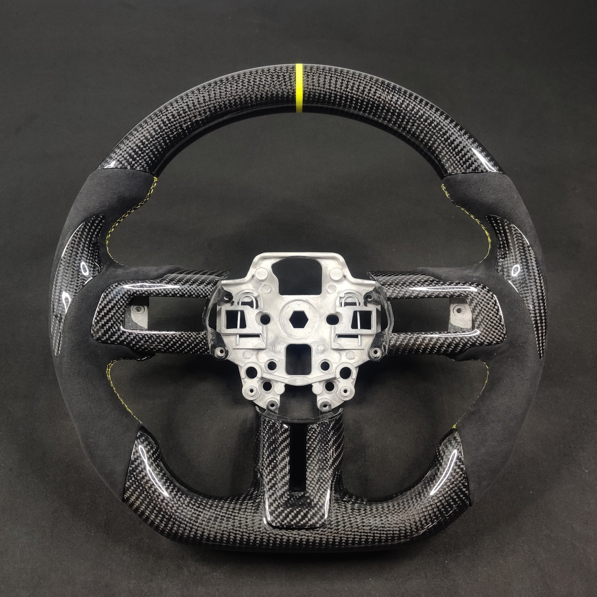 2005-2014 Ford Mustang Carbon Fiber Steering Wheel - AutoLEDTech.com