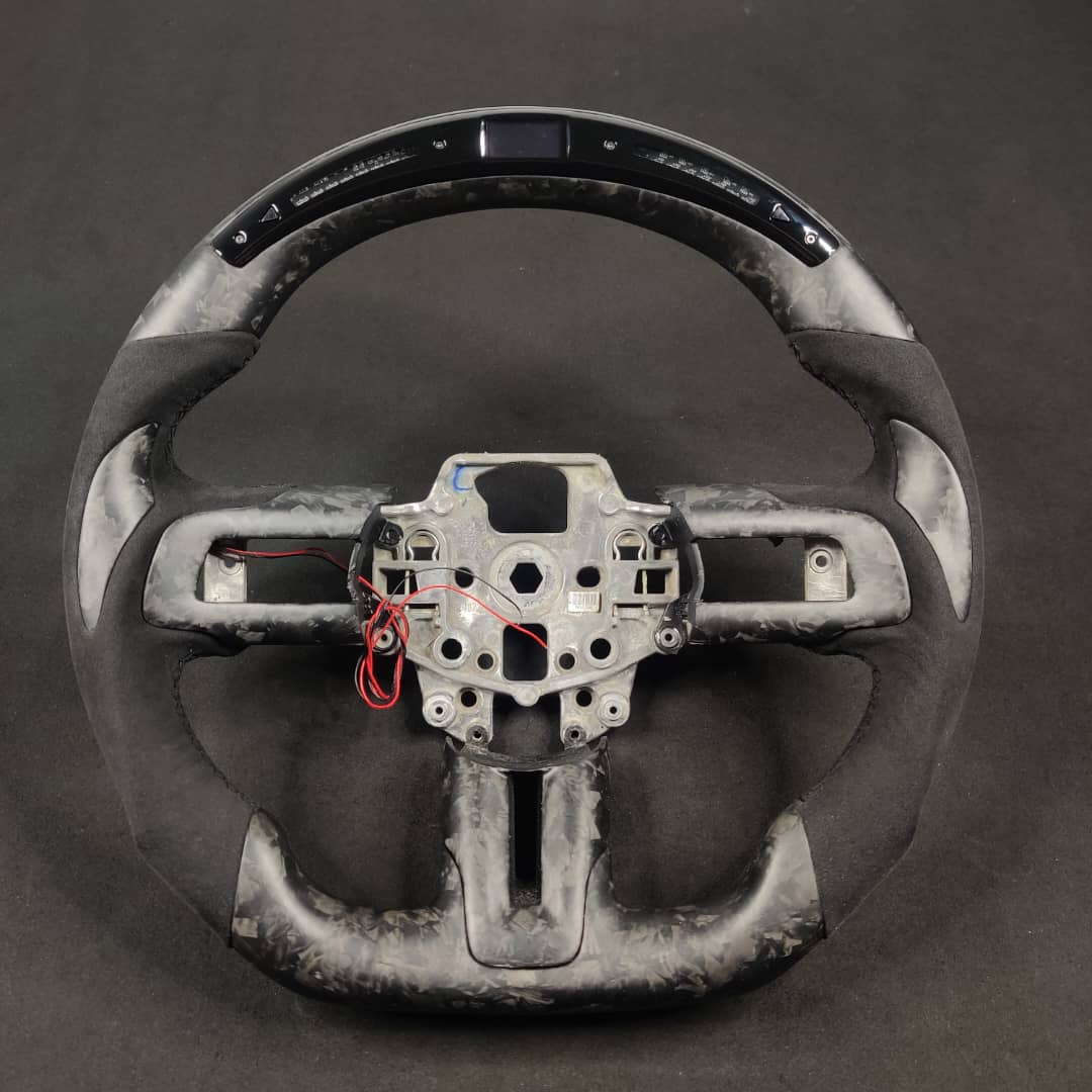 2005-2014 Ford Mustang Carbon Fiber Steering Wheel - AutoLEDTech.com