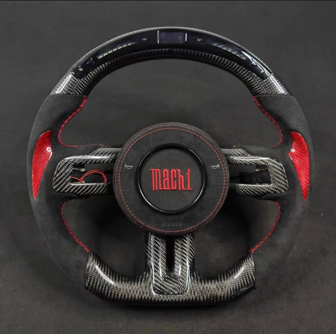 2005-2014 Ford Mustang Carbon Fiber Steering Wheel - AutoLEDTech.com