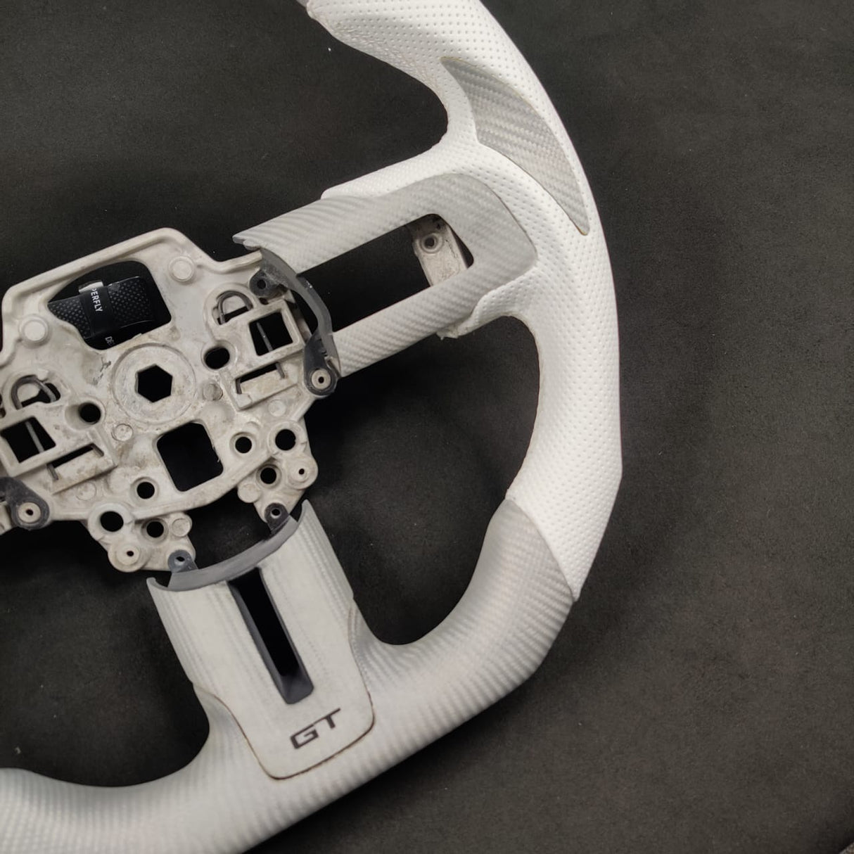 2005-2014 Ford Mustang Carbon Fiber Steering Wheel - AutoLEDTech.com
