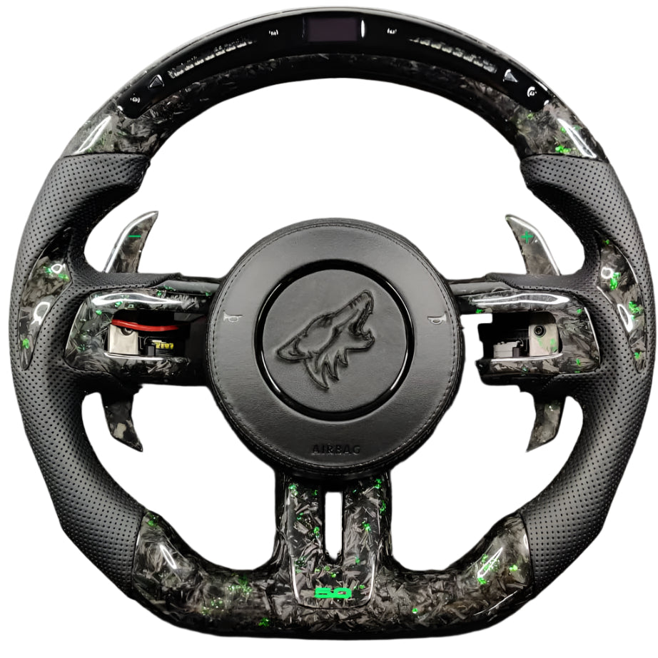 2005-2014 Ford Mustang Carbon Fiber Steering Wheel - AutoLEDTech.com
