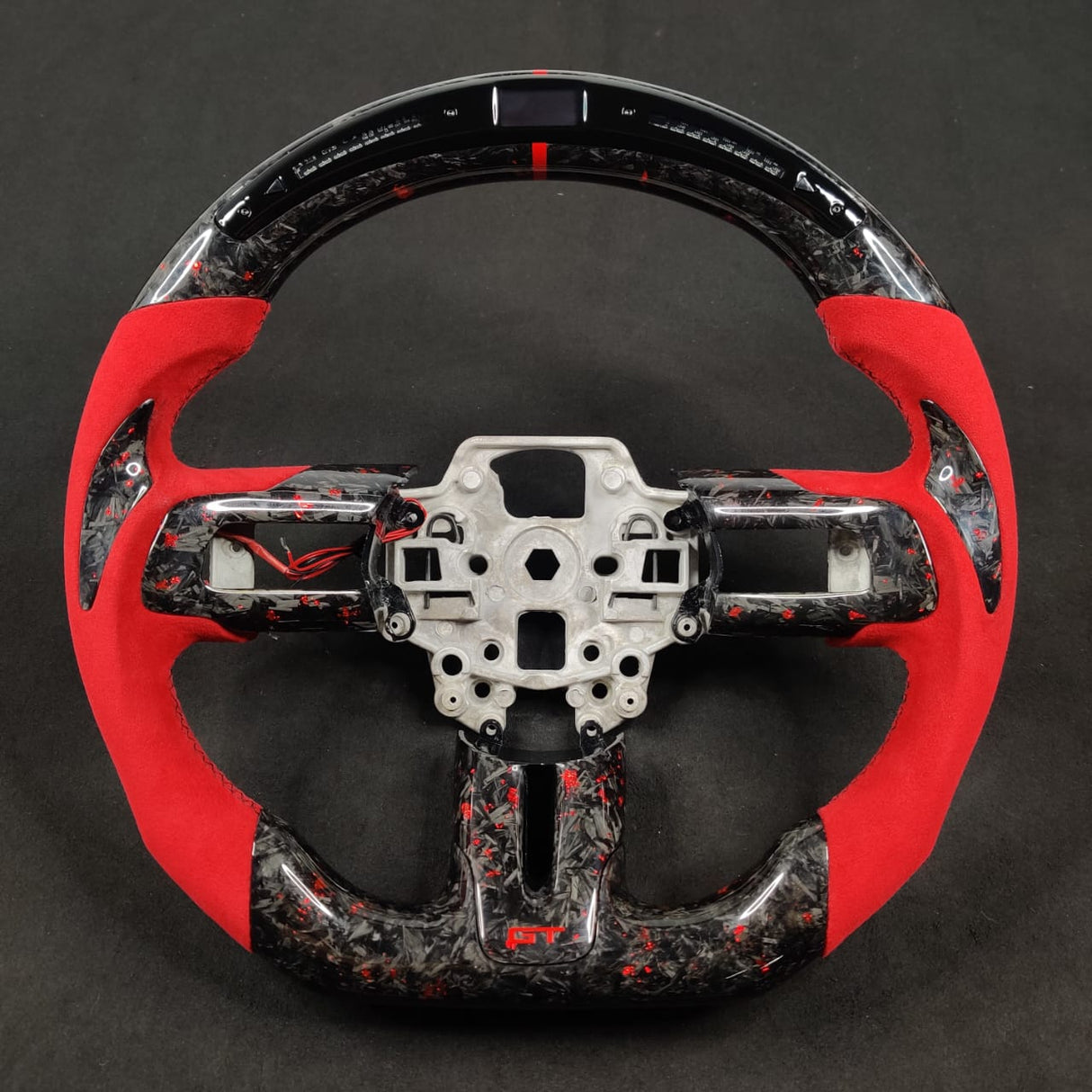 2005-2014 Ford Mustang Carbon Fiber Steering Wheel - AutoLEDTech.com